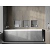 Mexen X-Wall-R półka wnękowa z kołnierzem 30 x 30 cm, inox - 1910303010