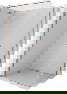 Mexen Mist-H T kabina prysznicowa uchylna lewa 100 x 70 cm, transparent, miedź szczotkowana - 8A5T-100-070-65-00-L