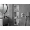 Mexen X-Wall-R półka wnękowa z kołnierzem 30 x 30 cm, inox - 1910303010