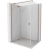 Mexen Mist-H T kabina prysznicowa uchylna lewa 110 x 70 cm, transparent, miedź szczotkowana - 8A5T-110-070-65-00-L