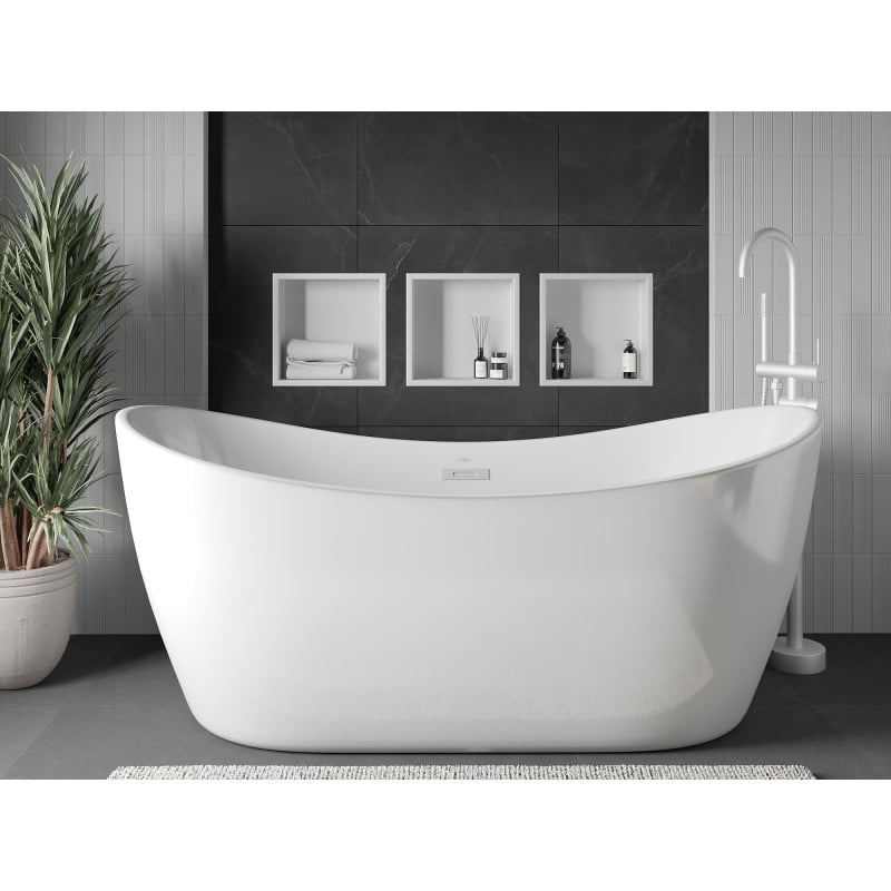 Mexen X-Wall-R półka wnękowa z kołnierzem 30 x 30 cm, biała - 1920303010