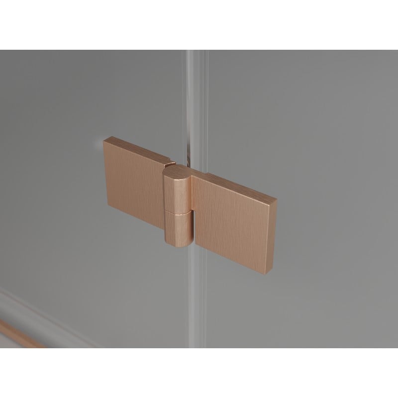 Mexen Mist-H T kabina prysznicowa uchylna lewa 110 x 75 cm, transparent, miedź szczotkowana - 8A5T-110-075-65-00-L