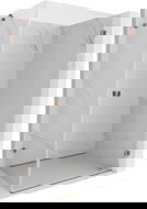 Mexen Lunar-B kabina prysznicowa uchylna prawa 100 x 80 cm, transparent, różowe złoto - 832-100-080-60-00-P