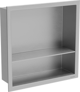 Mexen X-Wall-R półka wnękowa z kołnierzem i półką 30 x 30 cm, inox - 1910303010S
