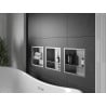 Mexen X-Wall-R półka wnękowa z kołnierzem i półką 30 x 30 cm, inox - 1910303010S
