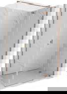 Mexen Mist-H T kabina prysznicowa uchylna prawa 120 x 90 cm, transparent, miedź szczotkowana - 8A5T-120-090-65-00-P