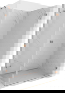 Mexen Lunar-B kabina prysznicowa uchylna prawa 95 x 90 cm, transparent, miedź szczotkowana - 832-095-090-65-00-P