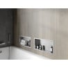 Mexen X-Wall-R półka wnękowa z kołnierzem 45 x 20 cm, inox - 1910452010