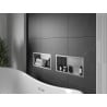 Mexen X-Wall-R półka wnękowa z kołnierzem 45 x 20 cm, inox - 1910452010