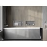 Mexen X-Wall-R półka wnękowa z kołnierzem 45 x 20 cm, inox - 1910452010