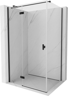 Mexen Mist-H T kabina prysznicowa uchylna lewa 70 x 90 cm, transparent, czarna - 8A5T-070-090-70-00-L