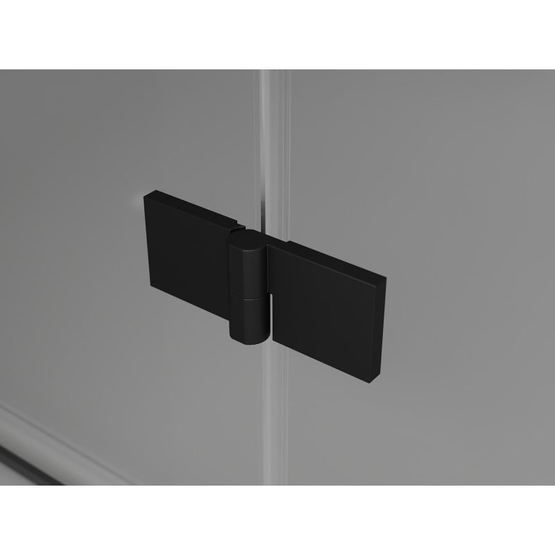 Mexen Mist-H T kabina prysznicowa uchylna lewa 95 x 95 cm, transparent, czarna - 8A5T-095-095-70-00-L
