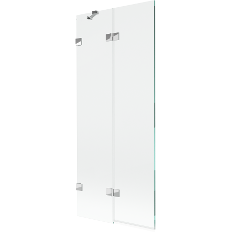 Mexen Lunar parawan nawannowy 2-skrzydłowy lewy 80 x 150 cm, transparent, chrom - 897-080-100-01-00-L