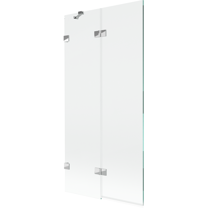 Mexen Lunar parawan nawannowy 2-skrzydłowy lewy 90 x 150 cm, transparent, chrom - 897-090-100-01-00-L