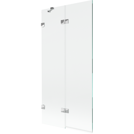 Mexen Lunar parawan nawannowy 2-skrzydłowy lewy 90 x 150 cm, transparent, chrom - 897-090-100-01-00-L