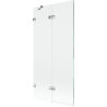 Mexen Lunar parawan nawannowy 2-skrzydłowy lewy 90 x 150 cm, transparent, chrom - 897-090-100-01-00-L