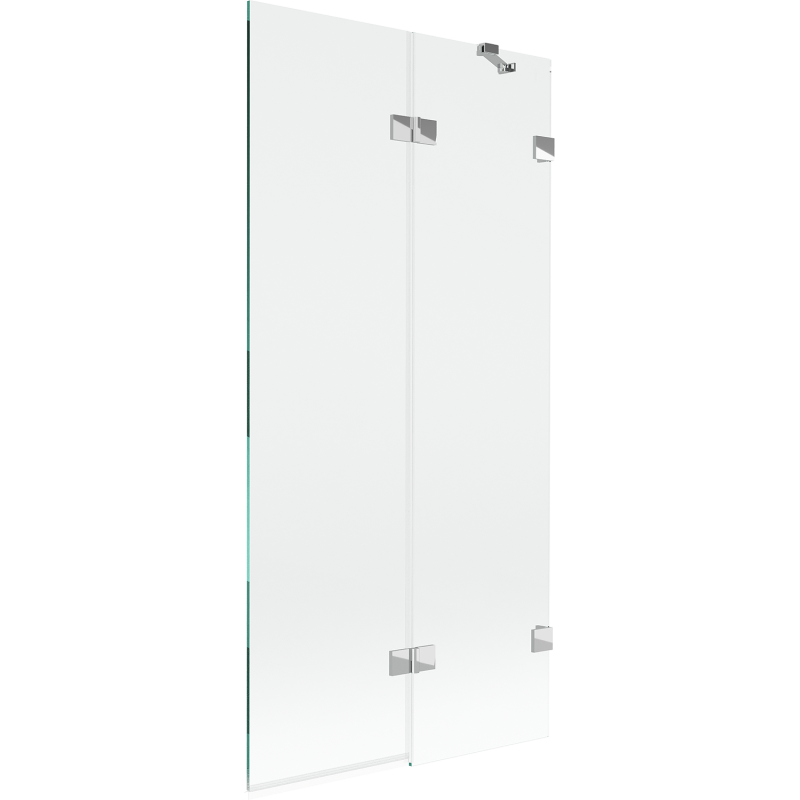 Mexen Lunar parawan nawannowy 2-skrzydłowy prawy 90 x 150 cm, transparent, chrom - 897-090-100-01-00-P
