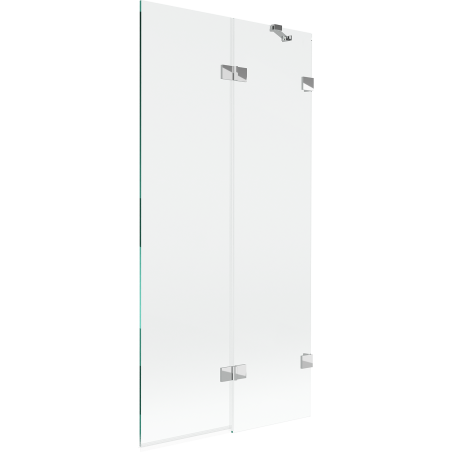 Mexen Lunar parawan nawannowy 2-skrzydłowy prawy 90 x 150 cm, transparent, chrom - 897-090-100-01-00-P