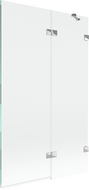 Mexen Lunar parawan nawannowy 2-skrzydłowy prawy 110 x 150 cm, transparent, chrom - 897-110-100-01-00-P