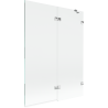 Mexen Lunar parawan nawannowy 2-skrzydłowy prawy 130 x 150 cm, transparent, chrom - 897-130-100-01-00-P