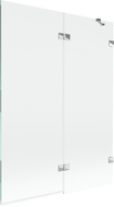 Mexen Lunar parawan nawannowy 2-skrzydłowy prawy 130 x 150 cm, transparent, chrom - 897-130-100-01-00-P
