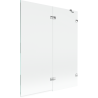 Mexen Lunar parawan nawannowy 2-skrzydłowy prawy 140 x 150 cm, transparent, chrom - 897-140-100-01-00-P