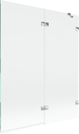 Mexen Lunar parawan nawannowy 2-skrzydłowy prawy 140 x 150 cm, transparent, chrom - 897-140-100-01-00-P