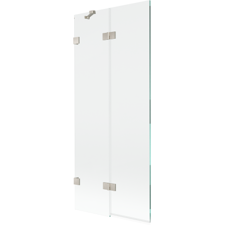Mexen Lunar parawan nawannowy 2-skrzydłowy lewy 80 x 150 cm, transparent, nikiel szczotkowany - 897-080-100-97-00-L