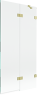 Mexen Lunar parawan nawannowy 2-skrzydłowy prawy 90 x 150 cm, transparent, złoty szczotkowany - 897-090-100-55-00-P