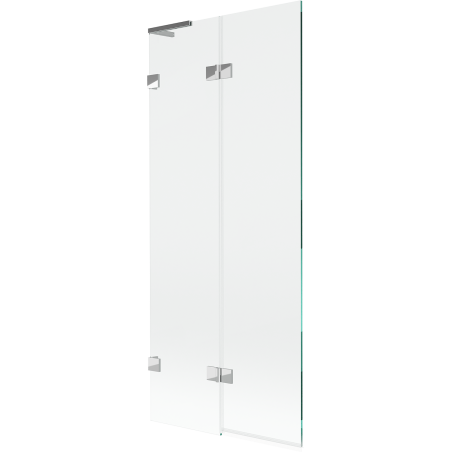 Mexen Lunar L parawan nawannowy 2-skrzydłowy lewy 80 x 150 cm, transparent, chrom - 897L-080-100-01-00-L