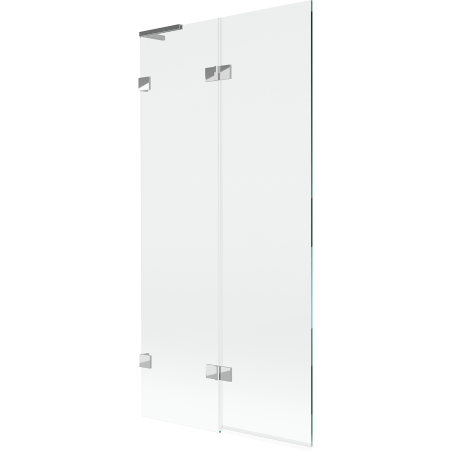 Mexen Lunar L parawan nawannowy 2-skrzydłowy lewy 90 x 150 cm, transparent, chrom - 897L-090-100-01-00-L