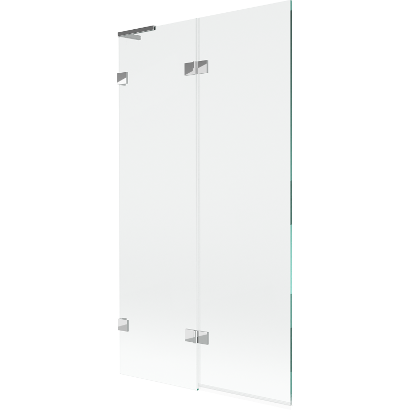 Mexen Lunar L parawan nawannowy 2-skrzydłowy lewy 100 x 150 cm, transparent, chrom - 897L-100-100-01-00-L