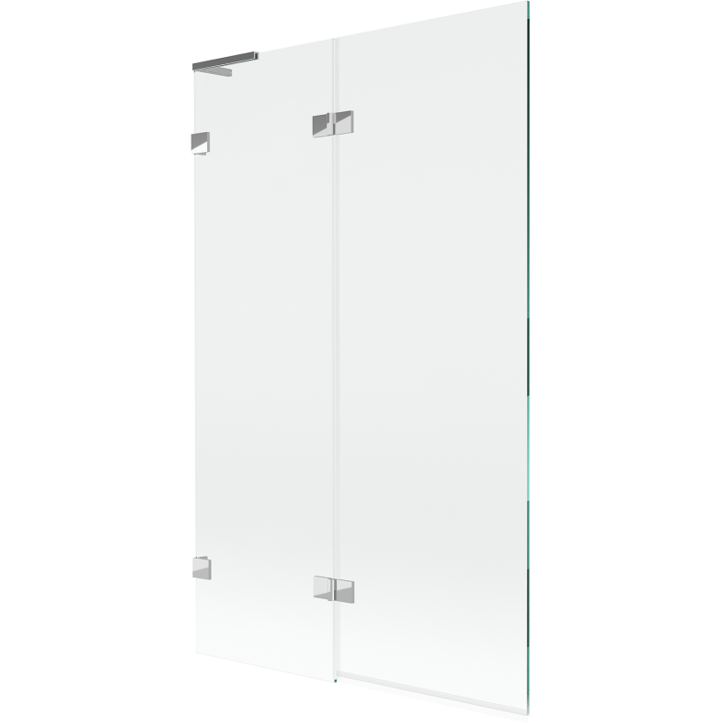 Mexen Lunar L parawan nawannowy 2-skrzydłowy lewy 110 x 150 cm, transparent, chrom - 897L-110-100-01-00-L