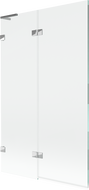 Mexen Lunar L parawan nawannowy 2-skrzydłowy lewy 110 x 150 cm, transparent, chrom - 897L-110-100-01-00-L