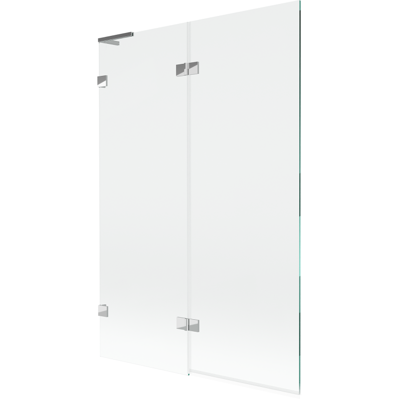 Mexen Lunar L parawan nawannowy 2-skrzydłowy lewy 120 x 150 cm, transparent, chrom - 897L-120-100-01-00-L