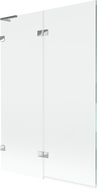 Mexen Lunar L parawan nawannowy 2-skrzydłowy lewy 120 x 150 cm, transparent, chrom - 897L-120-100-01-00-L