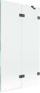 Mexen Lunar parawan nawannowy 2-skrzydłowy prawy 100 x 150 cm, transparent, gun gray szczotkowany - 897-100-100-66-00-P