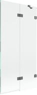 Mexen Lunar parawan nawannowy 2-skrzydłowy prawy 90 x 150 cm, transparent, gun metal - 897-090-100-95-00-P