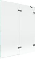 Mexen Lunar parawan nawannowy 2-skrzydłowy prawy 140 x 150 cm, transparent, gun metal - 897-140-100-95-00-P