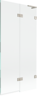 Mexen Lunar L parawan nawannowy 2-skrzydłowy prawy 90 x 150 cm, transparent, nikiel szczotkowany - 897L-090-100-97-00-P