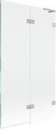 Mexen Lunar L parawan nawannowy 2-skrzydłowy prawy 100 x 150 cm, transparent, nikiel szczotkowany - 897L-100-100-97-00-P