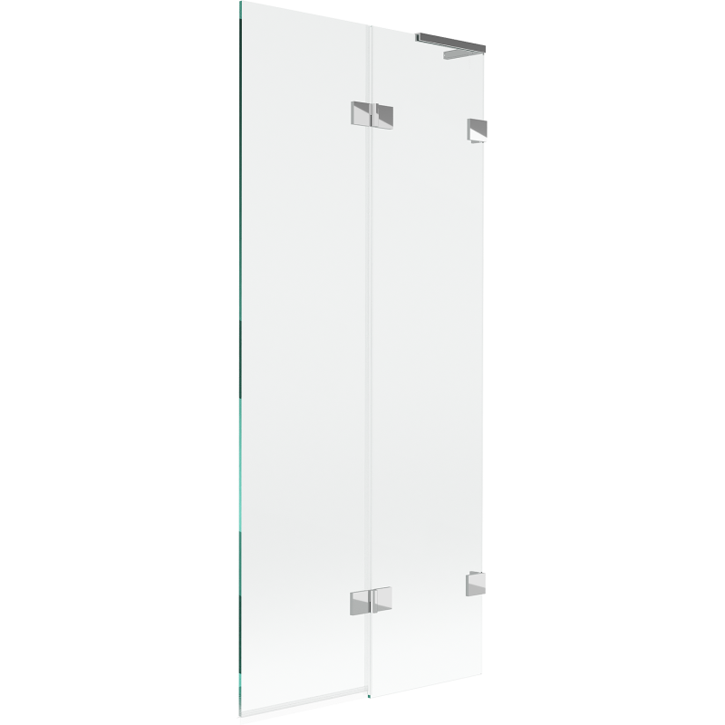 Mexen Lunar L parawan nawannowy 2-skrzydłowy prawy 80 x 150 cm, transparent, chrom - 897L-080-100-01-00-P