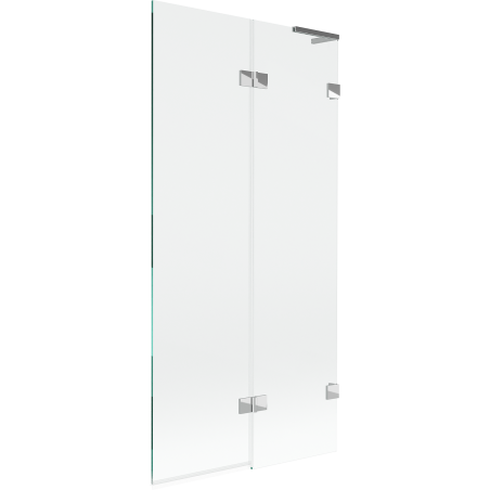 Mexen Lunar L parawan nawannowy 2-skrzydłowy prawy 90 x 150 cm, transparent, chrom - 897L-090-100-01-00-P