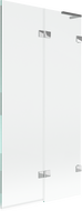 Mexen Lunar L parawan nawannowy 2-skrzydłowy prawy 90 x 150 cm, transparent, chrom - 897L-090-100-01-00-P
