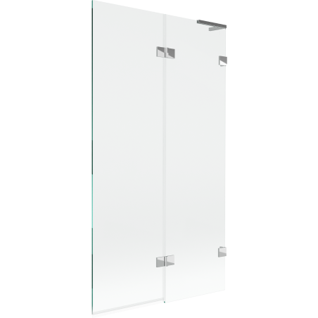 Mexen Lunar L parawan nawannowy 2-skrzydłowy prawy 100 x 150 cm, transparent, chrom - 897L-100-100-01-00-P