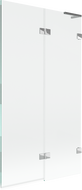 Mexen Lunar L parawan nawannowy 2-skrzydłowy prawy 100 x 150 cm, transparent, chrom - 897L-100-100-01-00-P