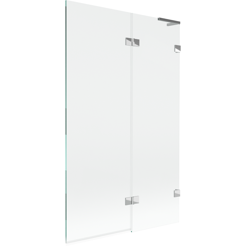 Mexen Lunar L parawan nawannowy 2-skrzydłowy prawy 110 x 150 cm, transparent, chrom - 897L-110-100-01-00-P