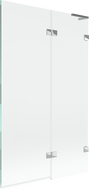 Mexen Lunar L parawan nawannowy 2-skrzydłowy prawy 110 x 150 cm, transparent, chrom - 897L-110-100-01-00-P