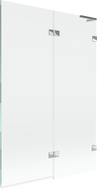 Mexen Lunar L parawan nawannowy 2-skrzydłowy prawy 120 x 150 cm, transparent, chrom - 897L-120-100-01-00-P