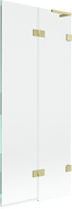 Mexen Lunar L parawan nawannowy 2-skrzydłowy prawy 80 x 150 cm, transparent, złoty szczotkowany - 897L-080-100-55-00-P